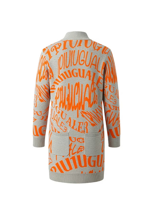 LADIES' 113 GOLF JACQUARD KNIT ONE-PIECE MELTING LETTER