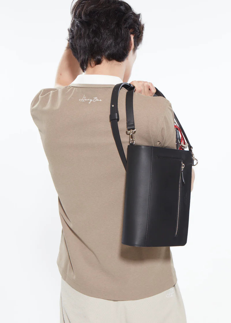 4WAY LEATHER VERTICAL BAG