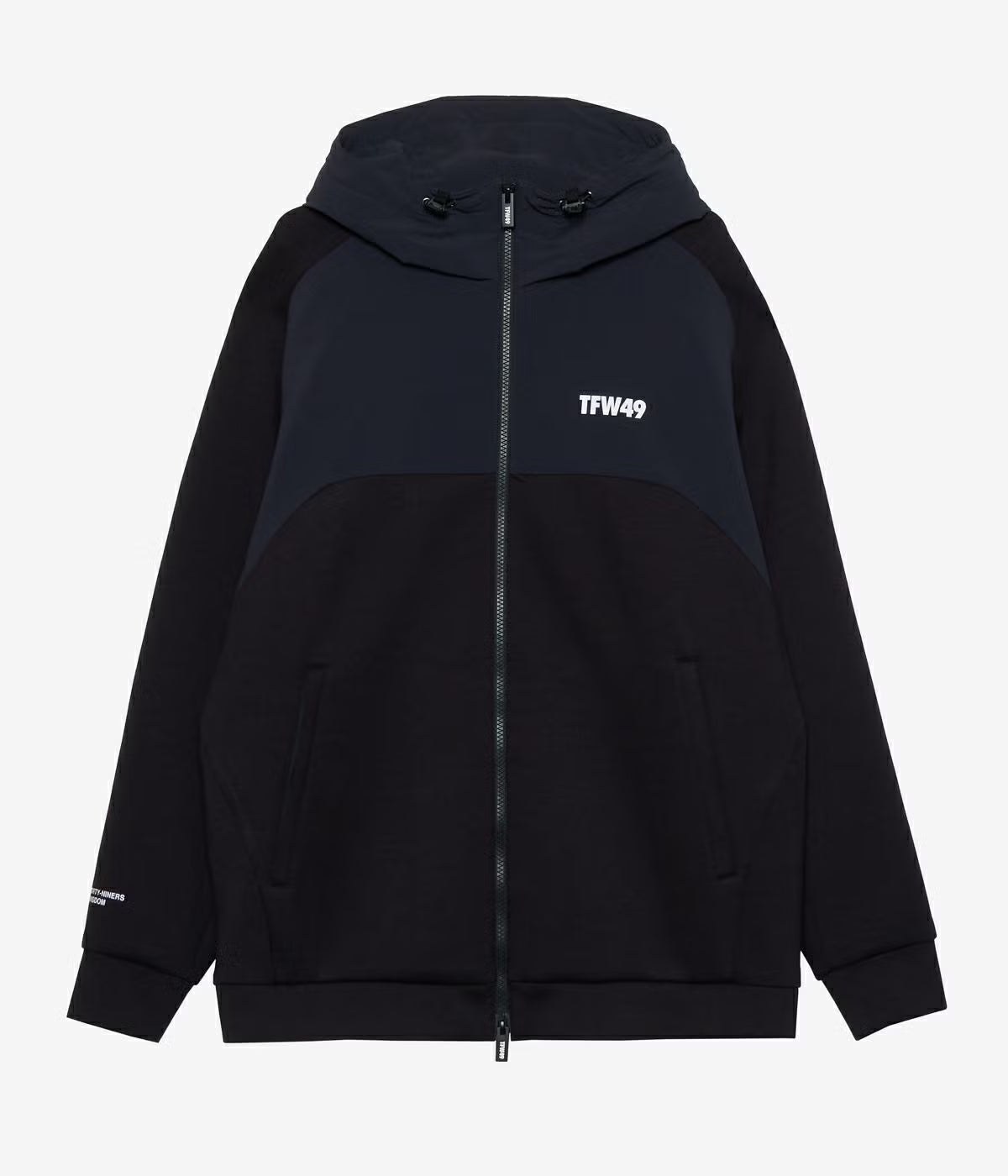 CARDBOARD MATERIAL FULL ZIP HOODIE