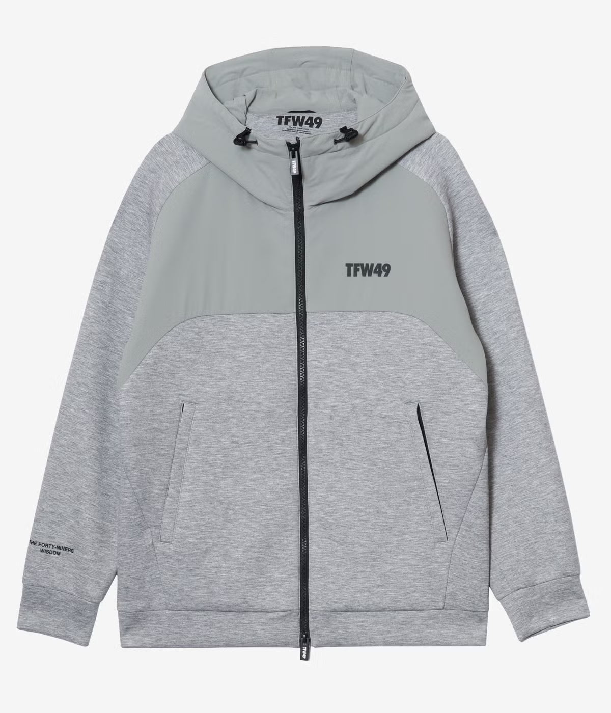 CARDBOARD MATERIAL FULL ZIP HOODIE