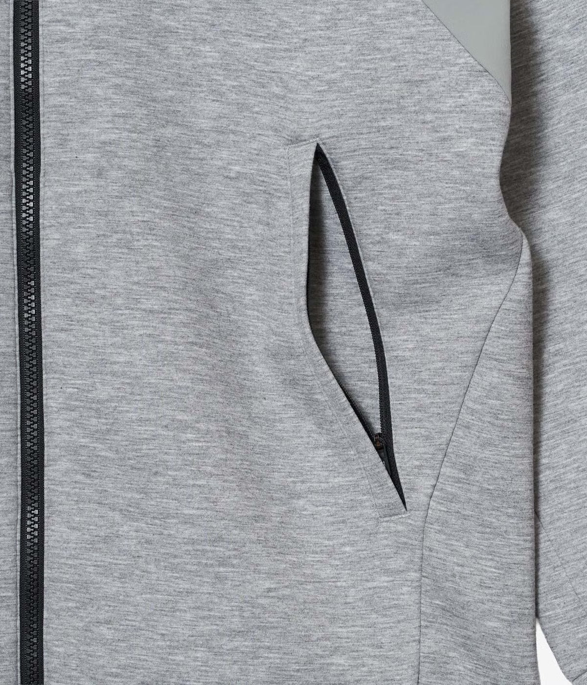 CARDBOARD MATERIAL FULL ZIP HOODIE