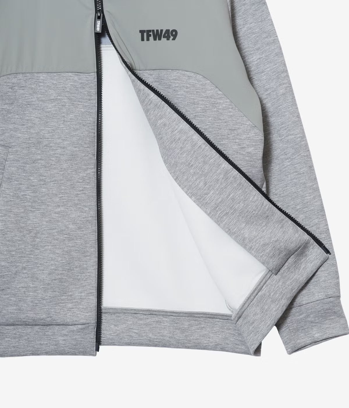 CARDBOARD MATERIAL FULL ZIP HOODIE