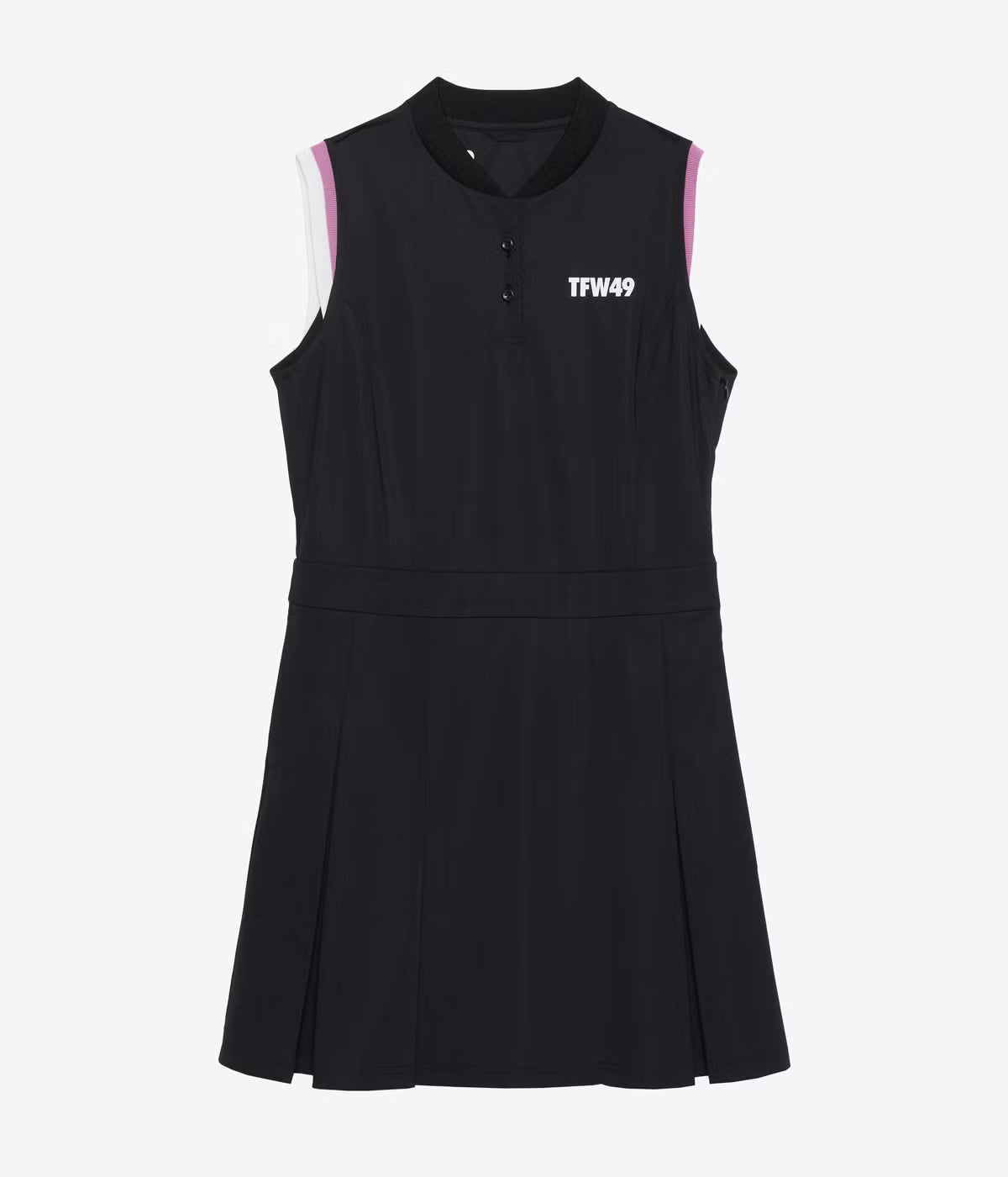 COLLAR LESS PLEAT ONEPIECE