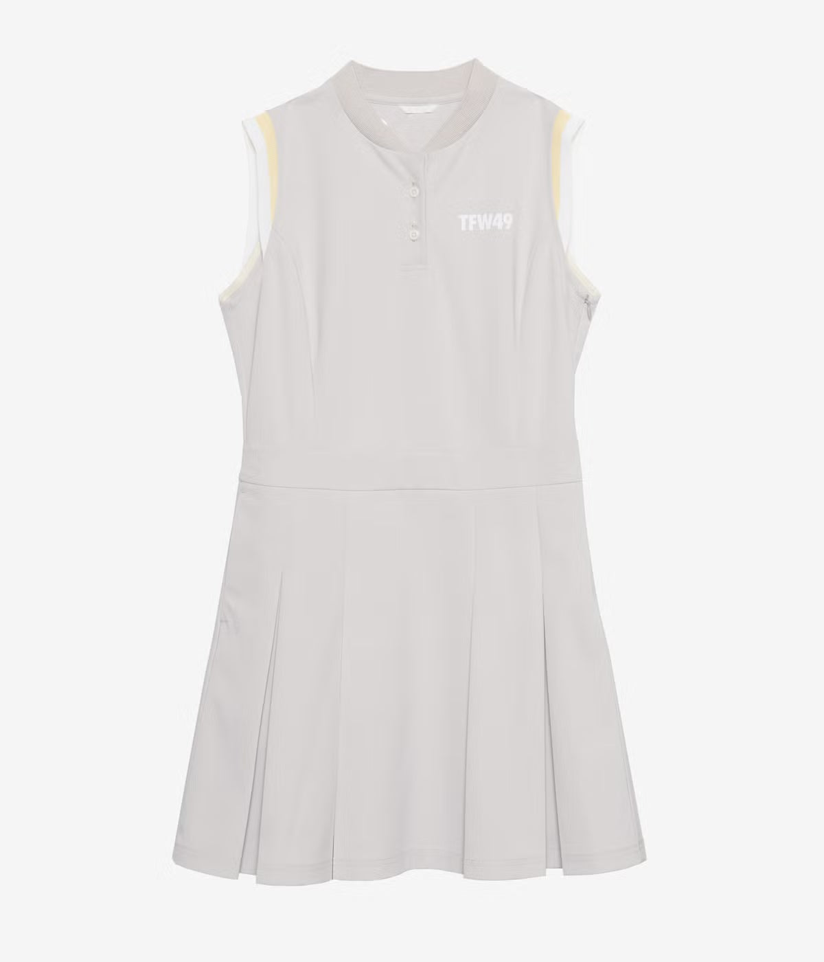 COLLAR LESS PLEAT ONEPIECE