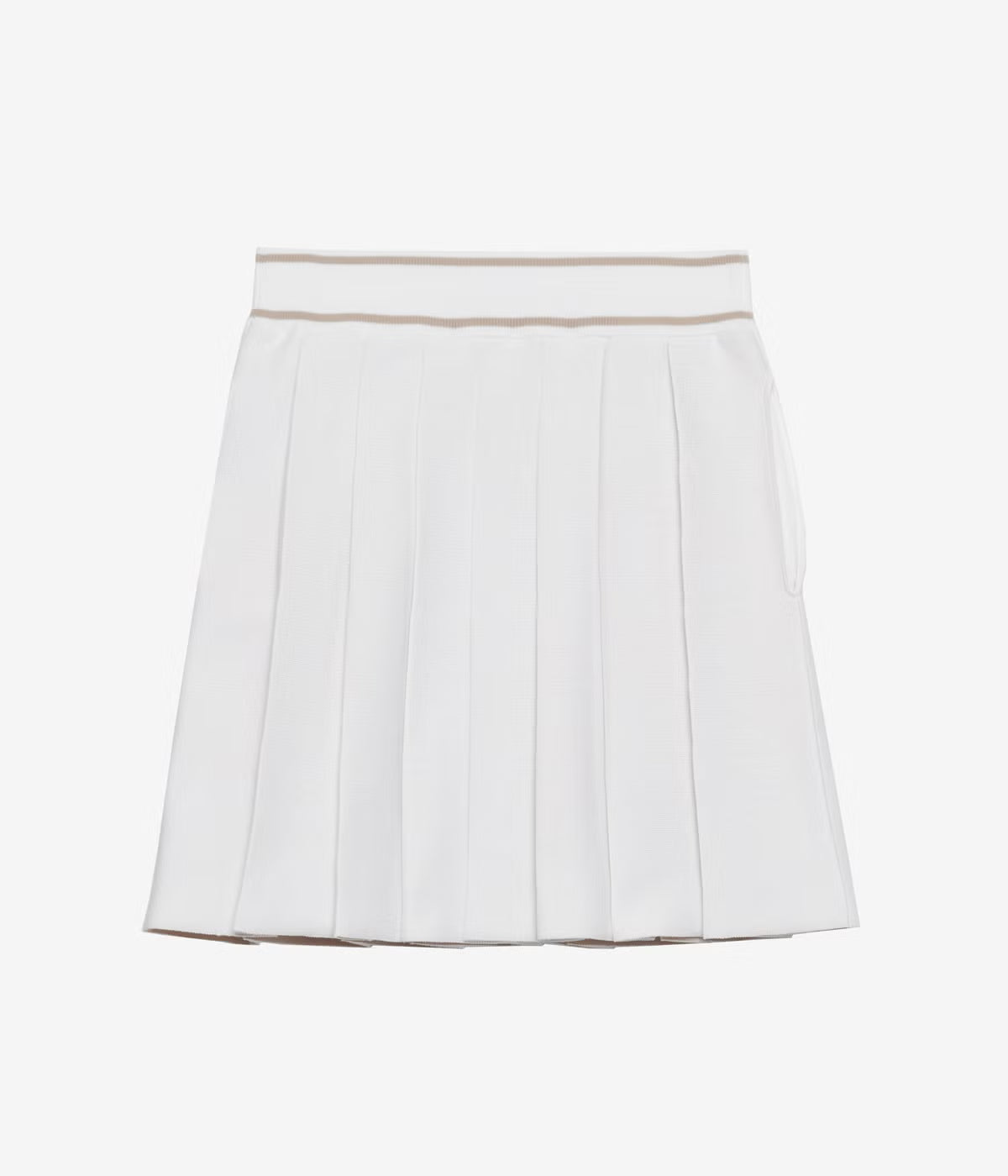 KNIT PLEATED SKIRT