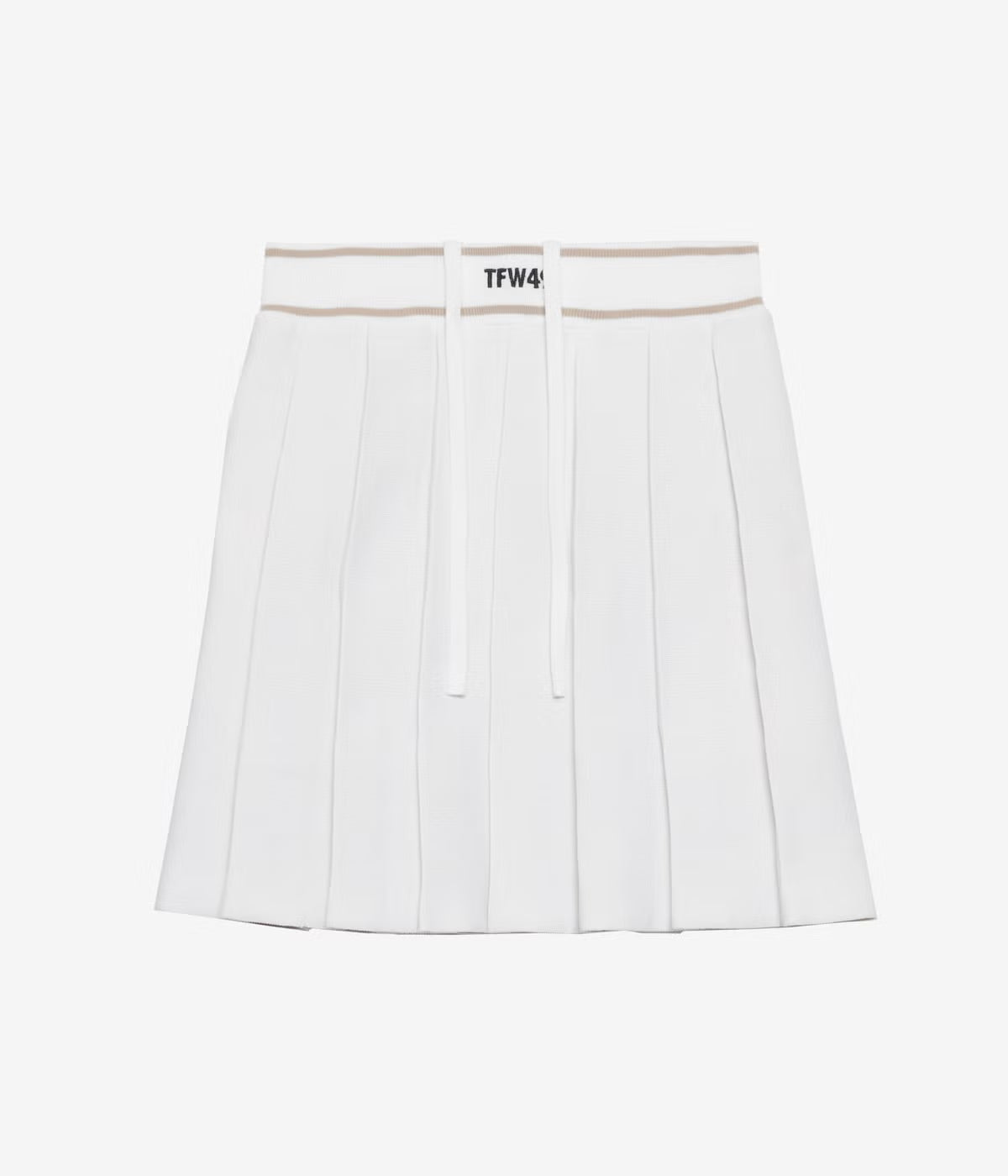 KNIT PLEATED SKIRT