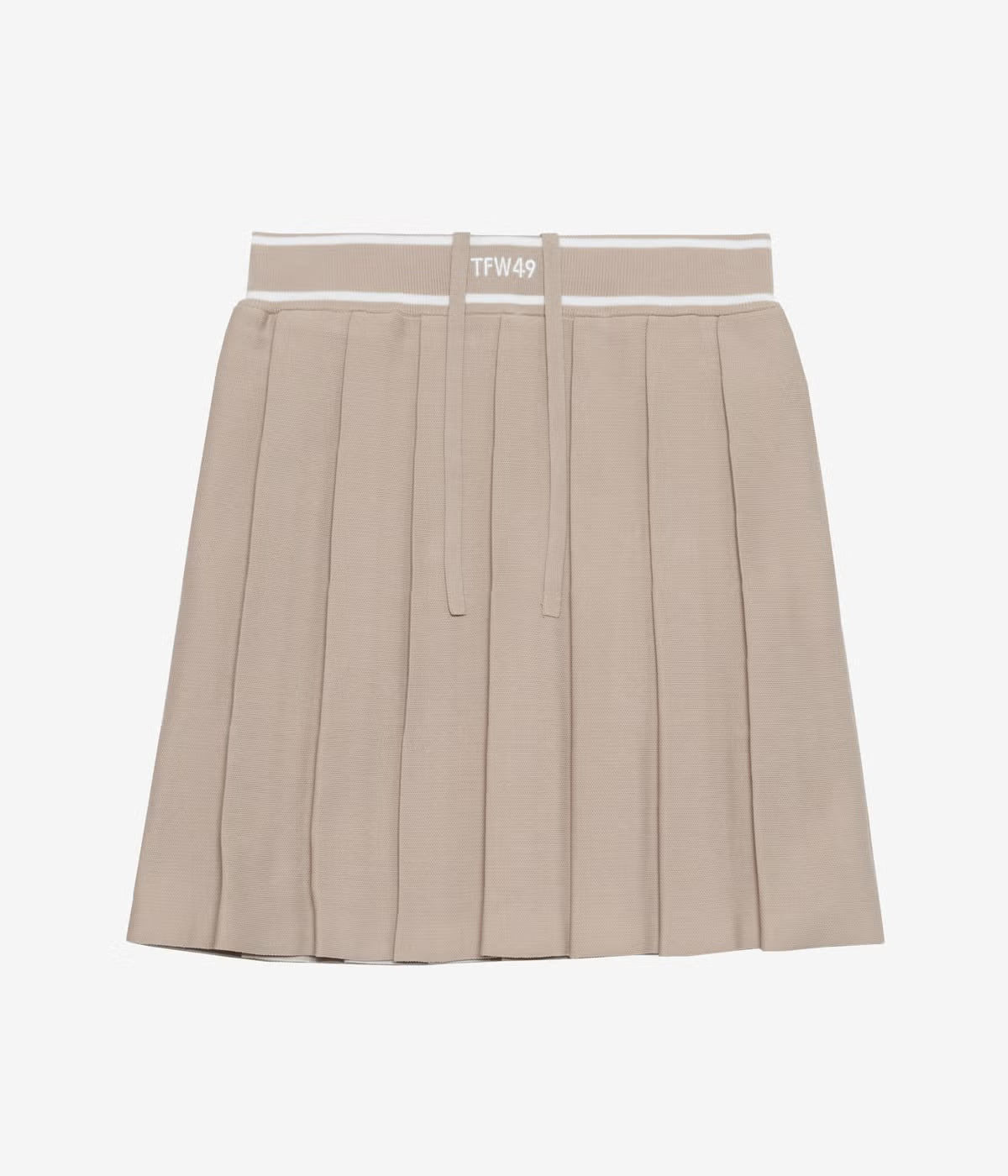 KNIT PLEATED SKIRT