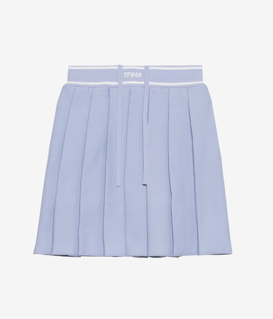 KNIT PLEATED SKIRT