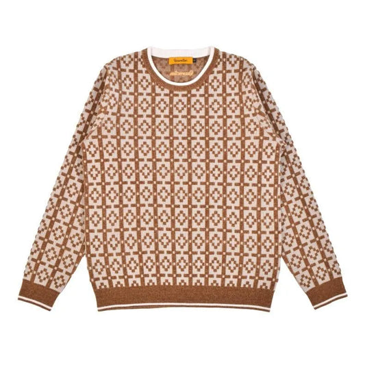 ウィメンズ プラハパターンクルーネックニット