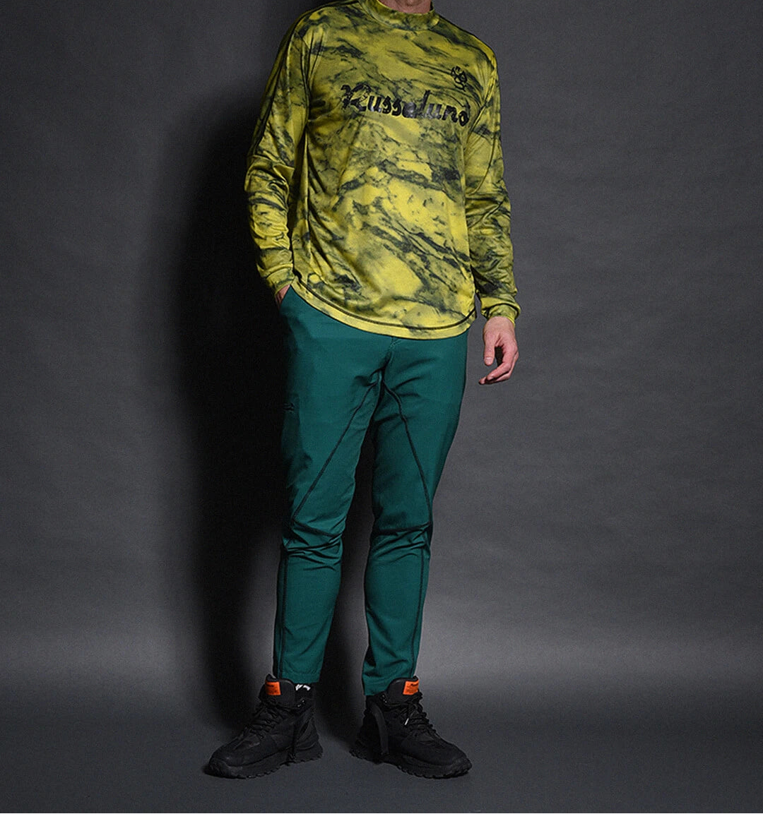 MARBLE L/S MOCKNECK TEE マーブルロングスリーブモックネックティー