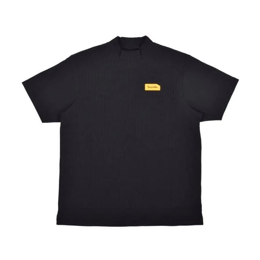 メンズ シリコンタグワッフルモックネック (リラックス フィット)