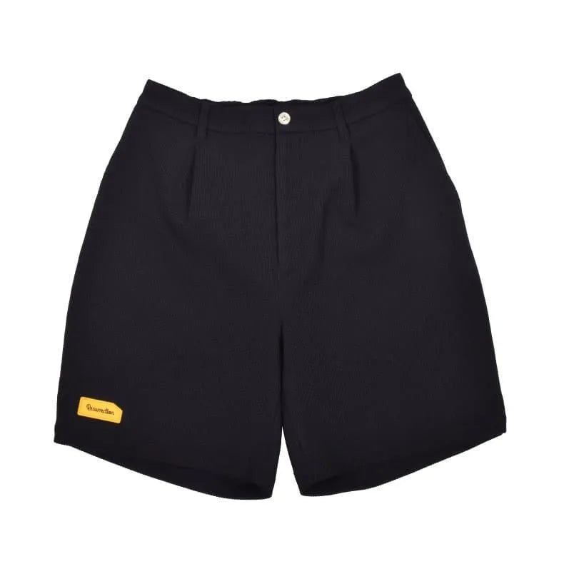 メンズ シリコンタグワッフルショートパンツ (リラックス フィット)