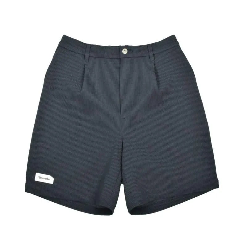メンズ シリコンタグワッフルショートパンツ (リラックス フィット)