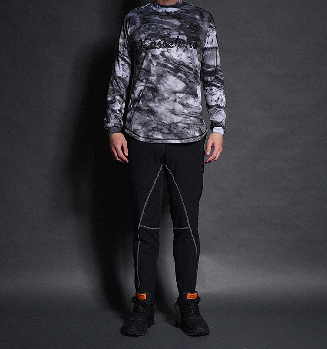 MARBLE L/S MOCKNECK TEE マーブルロングスリーブモックネックティー