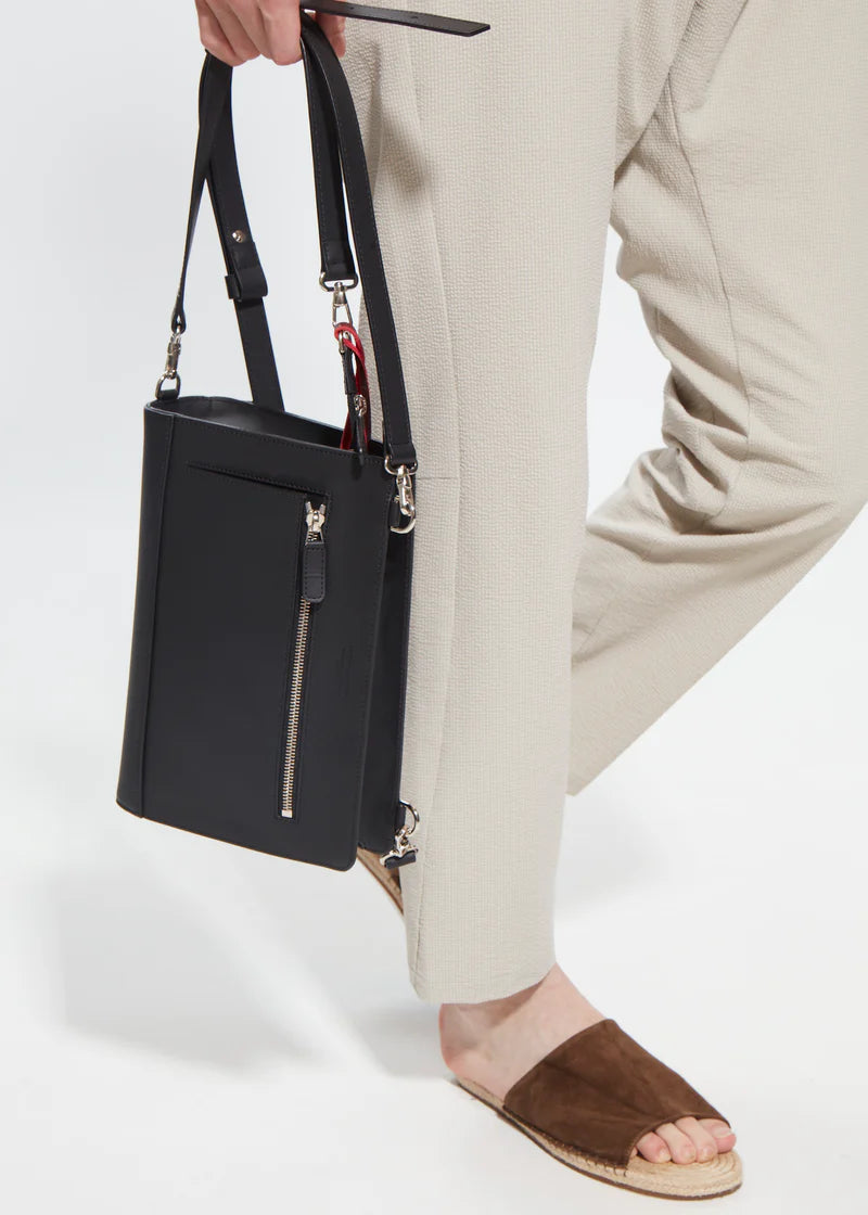 4WAY LEATHER VERTICAL BAG
