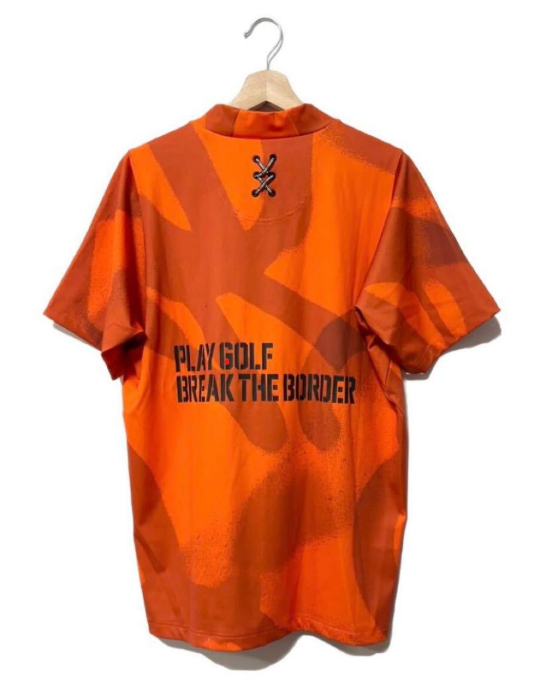 RSGロゴ スプレー ショートスリーブ モックネック