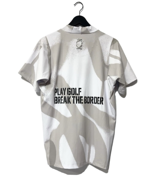 RSGロゴ スプレー ショートスリーブ モックネック