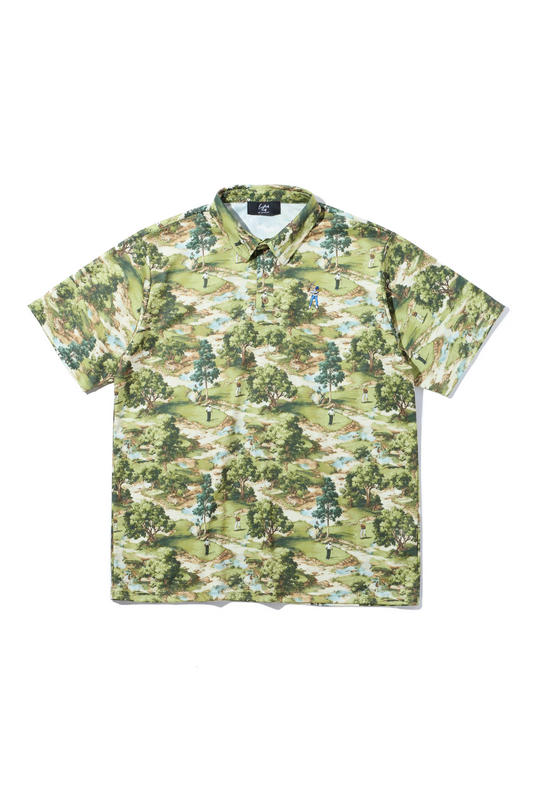 GOLF COURSE POLO / ゴルフコース総柄ポロ