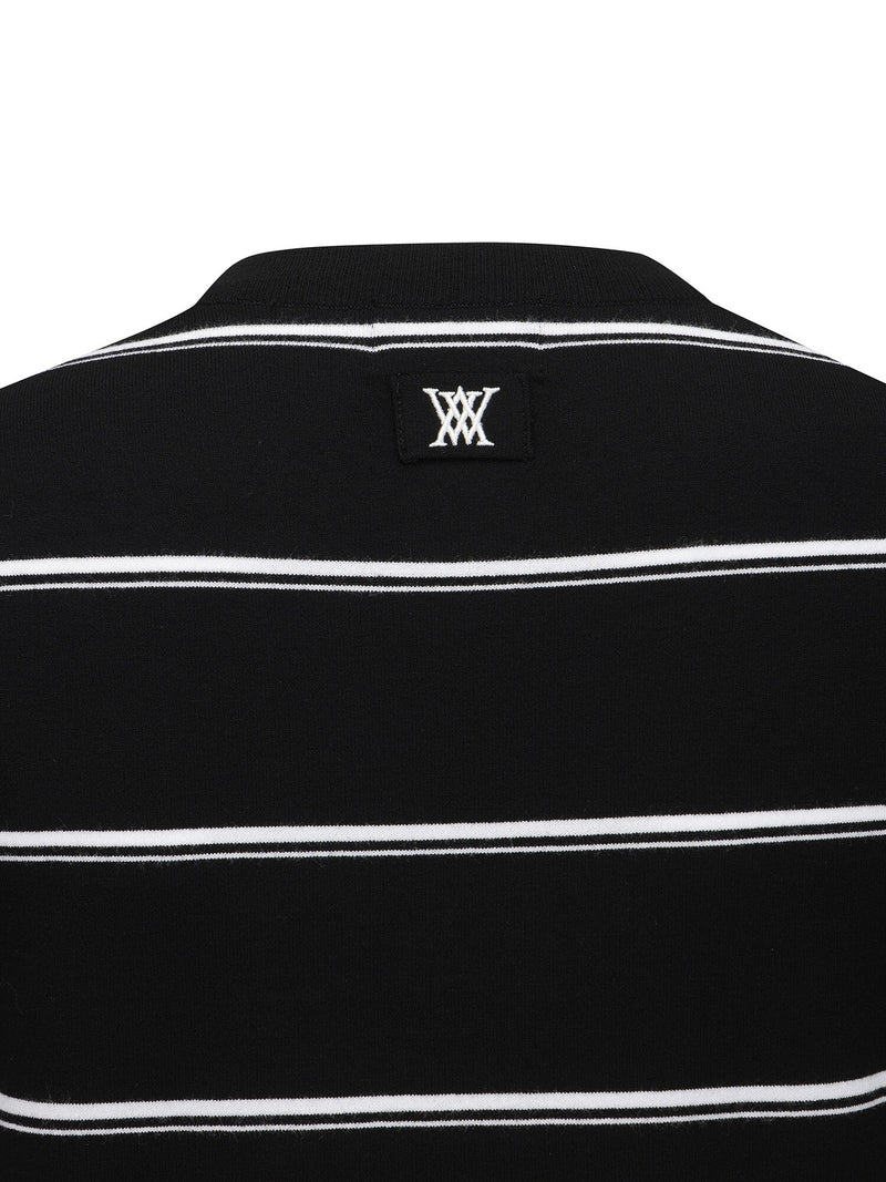 WOMEN STRIPE ROUND SWEATER