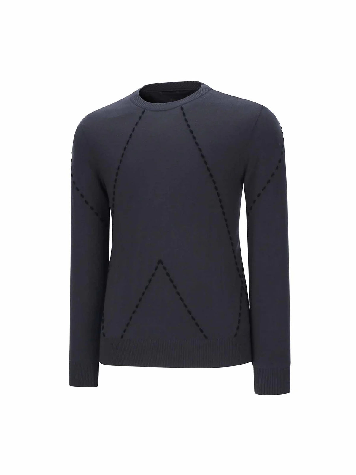 MEN HANDLE CHAIN EMBROIDERY PULLOVER