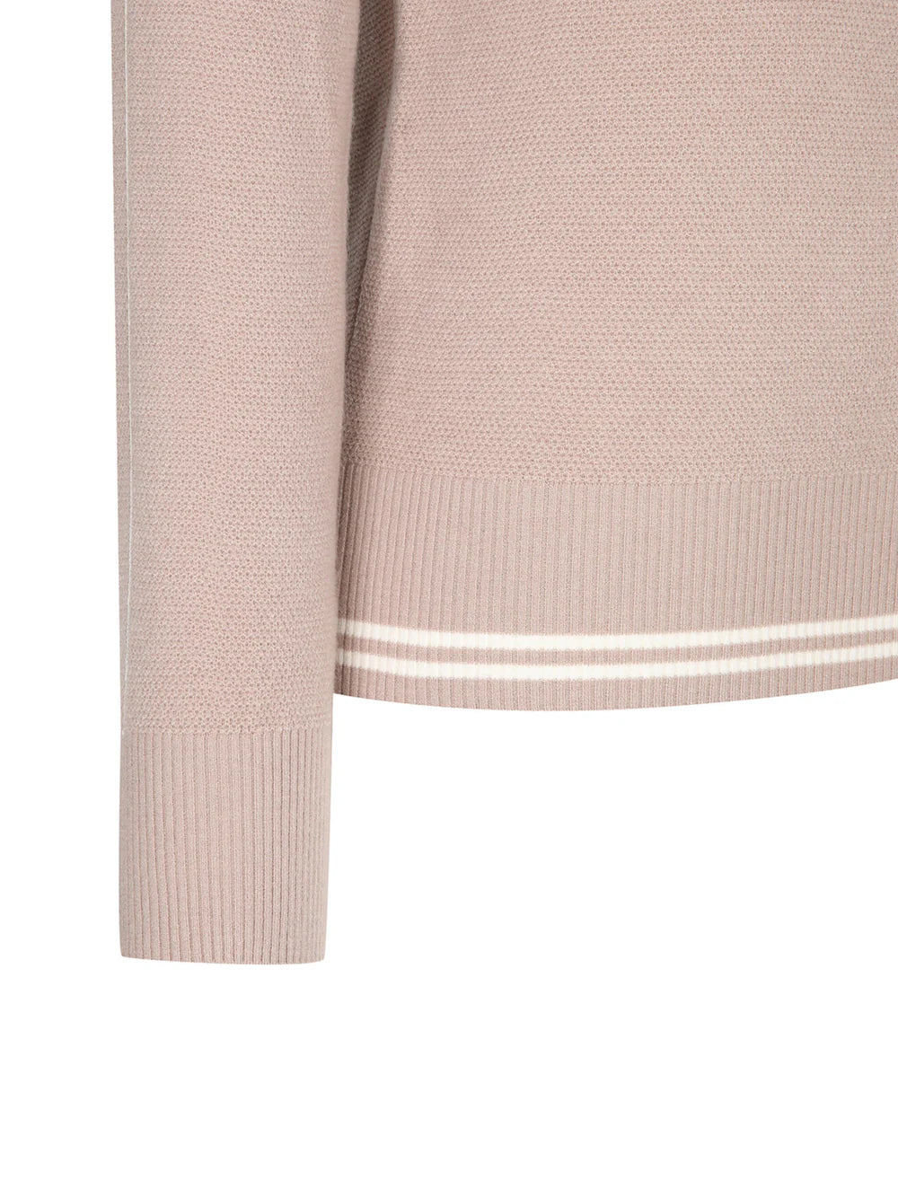 WOMEN WIDE COLLAR HALF ZIP-UP PULLOVER