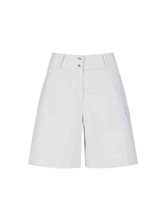 WOMEN FA BACK PLEATED HALF PANTS