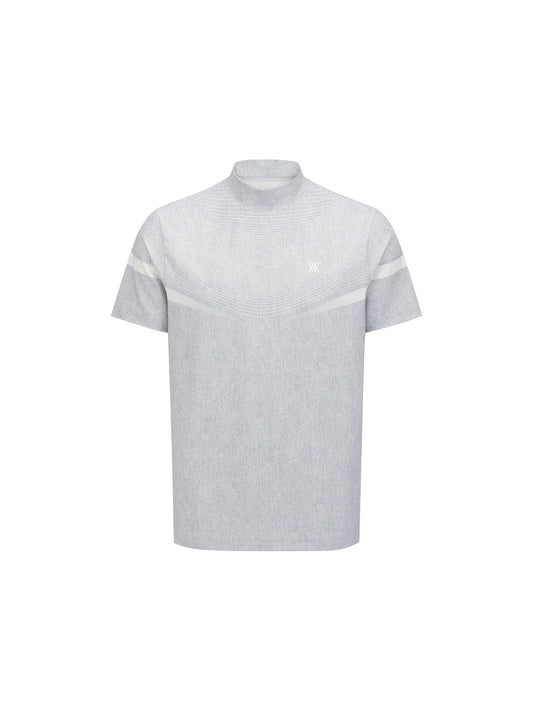 MEN MOCK NECK SHORT SLEEVE T-SHIRT