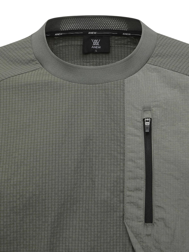 MEN SM WOOVEN ROUND SHORT T-SHIRT