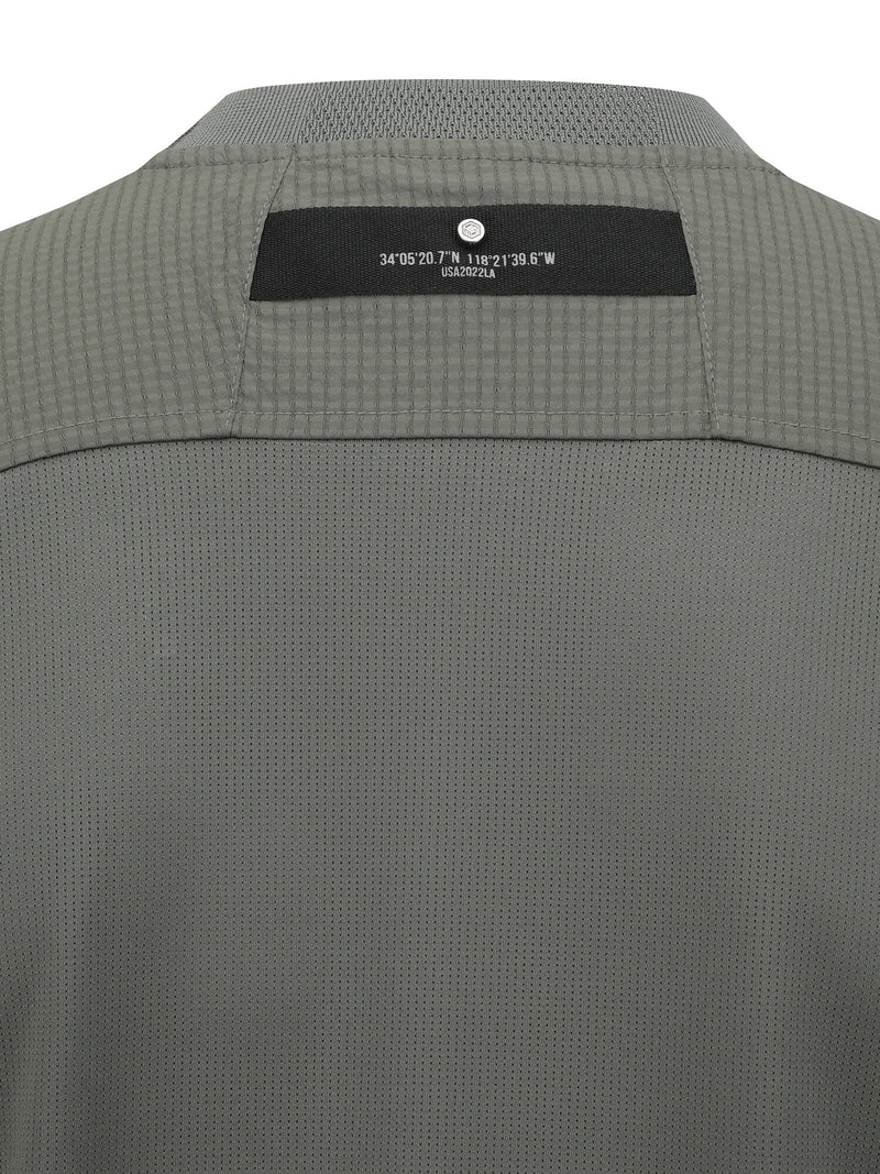 MEN SM WOOVEN ROUND SHORT T-SHIRT